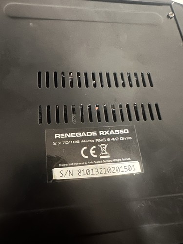 Amplificatore renegade 550w - renegade,
